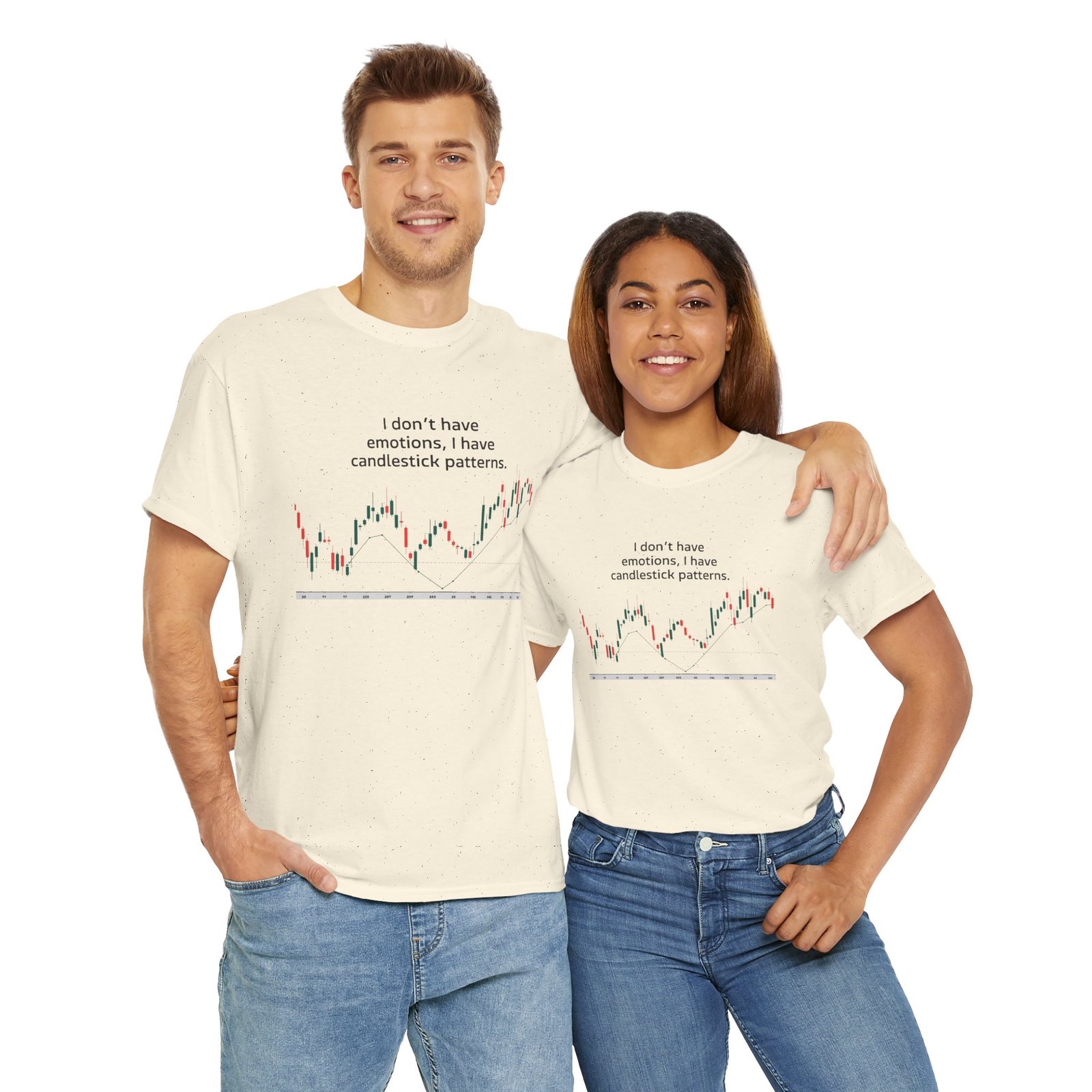 "I Don’t Have Emotions, I Have Candlestick Patterns" Trader T-Shirt | Trading T-Shirt - Image 17