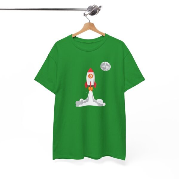 Bitcoin Rocket to the Moon T-Shirt | Crypto Lifestyle Apparel | Space Exploration Design - Image 39
