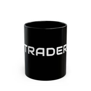 Trader Mug | Black Ceramic Coffee Cup for Traders