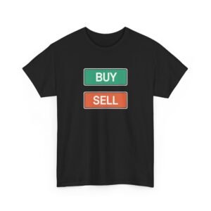 Buy Sell Trading Buttons T-Shirt | Minimalist Trader T-Shirt
