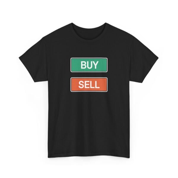 Buy Sell Trading Buttons T-Shirt | Minimalist Trader T-Shirt