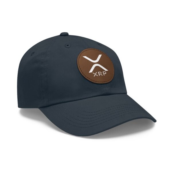 XRP  Hat with Leather Patch | Crypto Lifestyle Cap | Adjustable Cotton Hat - Image 57
