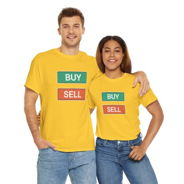 Buy Sell Trading Buttons T-Shirt | Minimalist Trader T-Shirt - Image 35