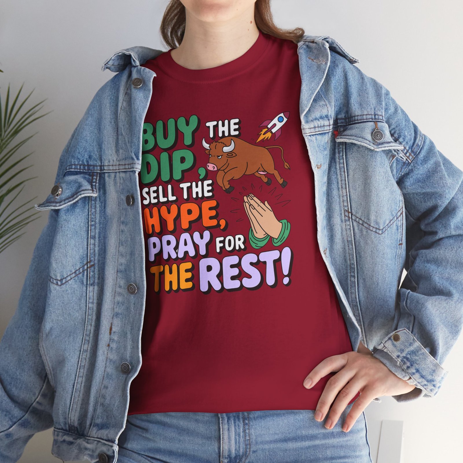 "Buy the Dip, Sell the Hype, Pray for the Rest" Trader T-Shirt | Trading T-Shirt - Image 10