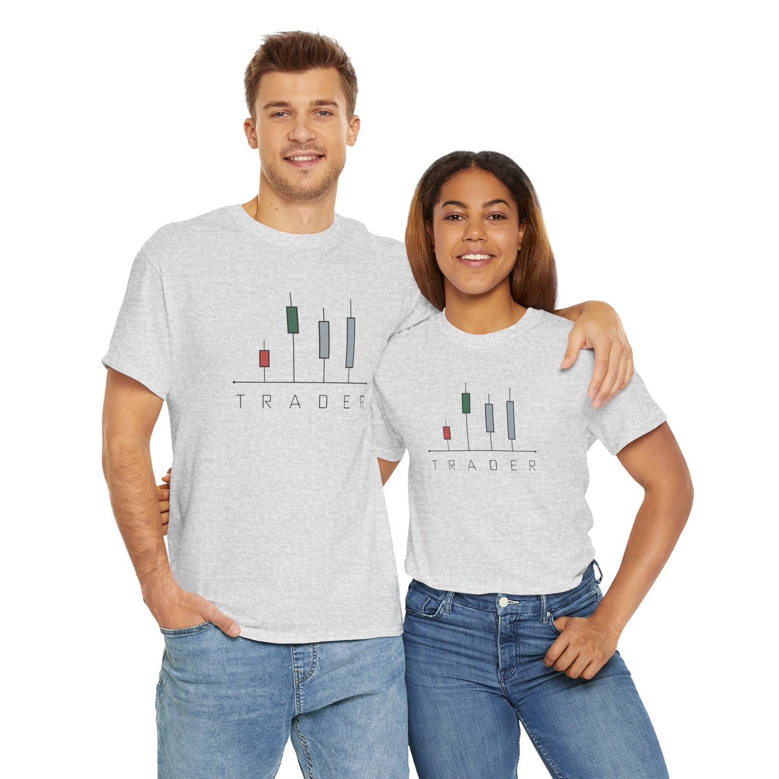 "Trader Candlestick Essentials" Trader T-Shirt | Trading T-Shirt - Image 77