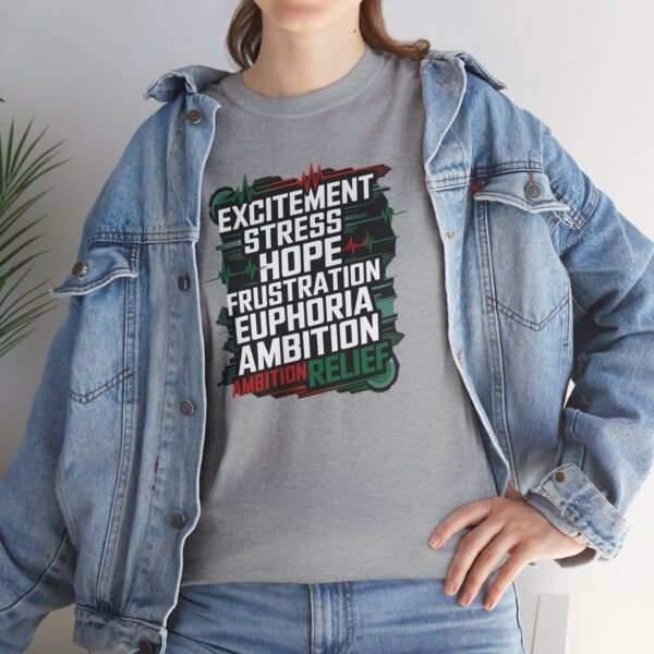Trading Emotions T-Shirt | Unisex Trader Tee | Market Psychology Graphic Design - Image 22