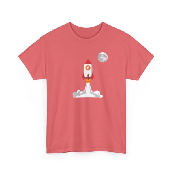 Bitcoin Rocket to the Moon T-Shirt | Crypto Lifestyle Apparel | Space Exploration Design - Image 13
