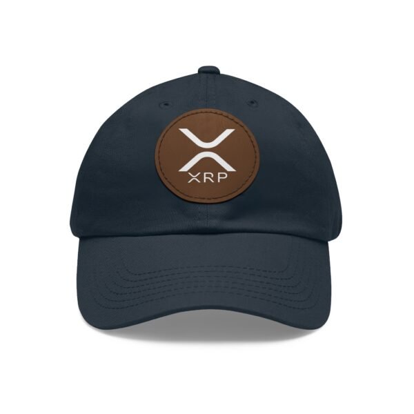 XRP  Hat with Leather Patch | Crypto Lifestyle Cap | Adjustable Cotton Hat - Image 56