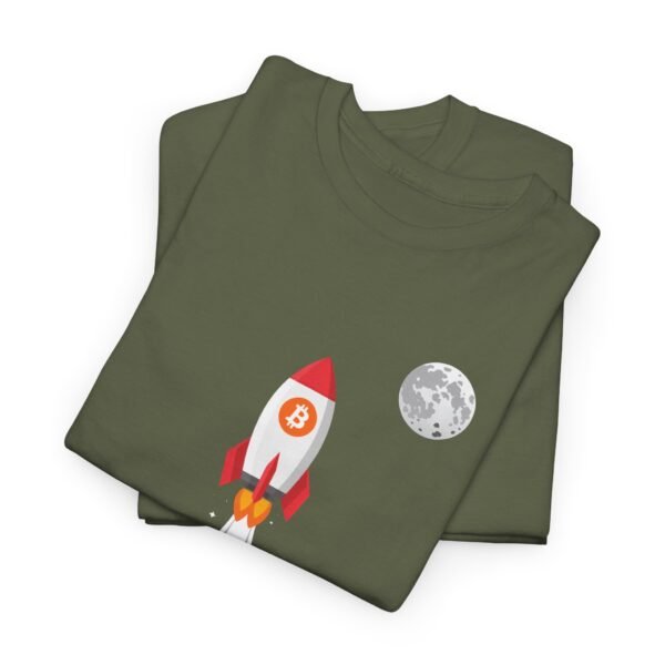 Bitcoin Rocket to the Moon T-Shirt | Crypto Lifestyle Apparel | Space Exploration Design - Image 32