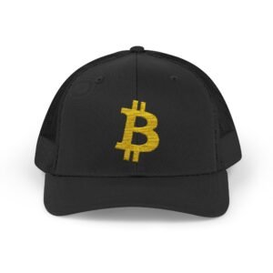 Bitcoin Logo Trucker Cap | Cryptocurrency Hat Bitcoin Hat