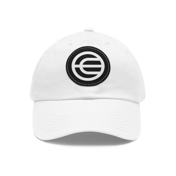 Worldcoin (WLD) Dad Hat with Leather Patch | Crypto Cotton Cap | Adjustable Strapback - Image 6