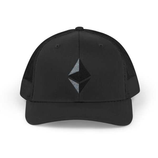 Ethereum (ETH) Trucker Cap | Snapback Mesh Hat | Crypto Logo Embroidery - Image 13