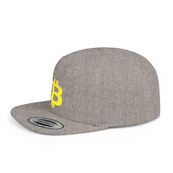 Bitcoin Embroidered Snapback Cap | Flat Bill Cryptocurrency Hat - Image 30