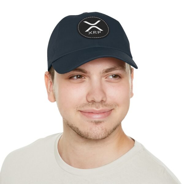 XRP  Hat with Leather Patch | Crypto Lifestyle Cap | Adjustable Cotton Hat - Image 50