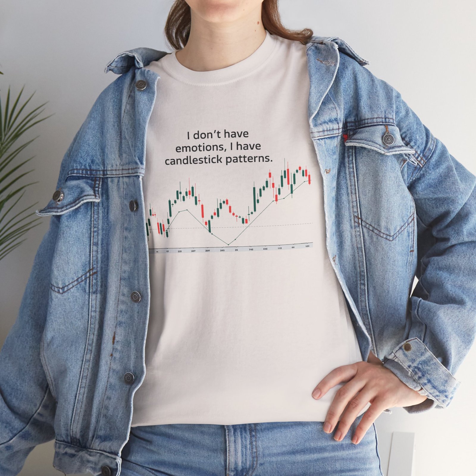 "I Don’t Have Emotions, I Have Candlestick Patterns" Trader T-Shirt | Trading T-Shirt - Image 34