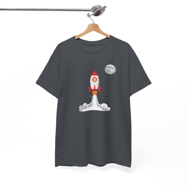 Bitcoin Rocket to the Moon T-Shirt | Crypto Lifestyle Apparel | Space Exploration Design - Image 57