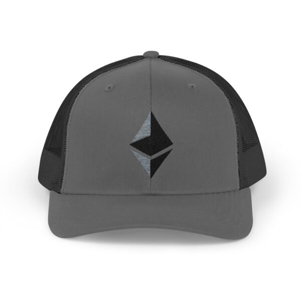 Ethereum (ETH) Trucker Cap | Snapback Mesh Hat | Crypto Logo Embroidery