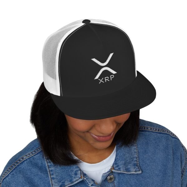XRP Snapback Trucker Cap | Crypto Lifestyle Hat | Adjustable Mesh Back - Image 39