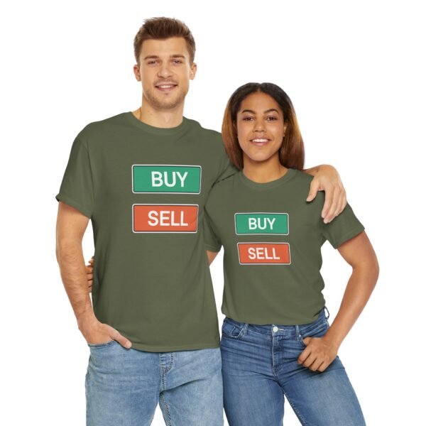Buy Sell Trading Buttons T-Shirt | Minimalist Trader T-Shirt - Image 41