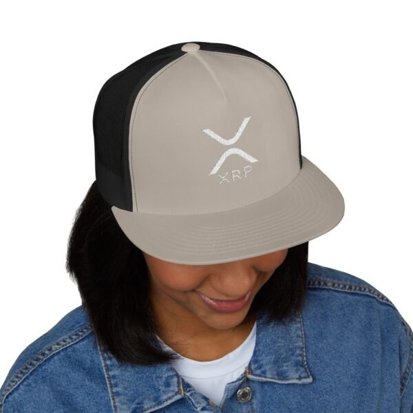 XRP Snapback Trucker Cap | Crypto Lifestyle Hat | Adjustable Mesh Back - Image 33