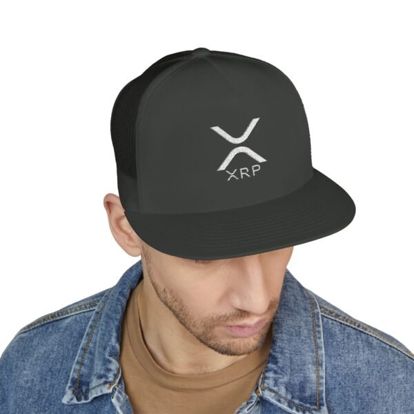 XRP Snapback Trucker Cap | Crypto Lifestyle Hat | Adjustable Mesh Back - Image 13