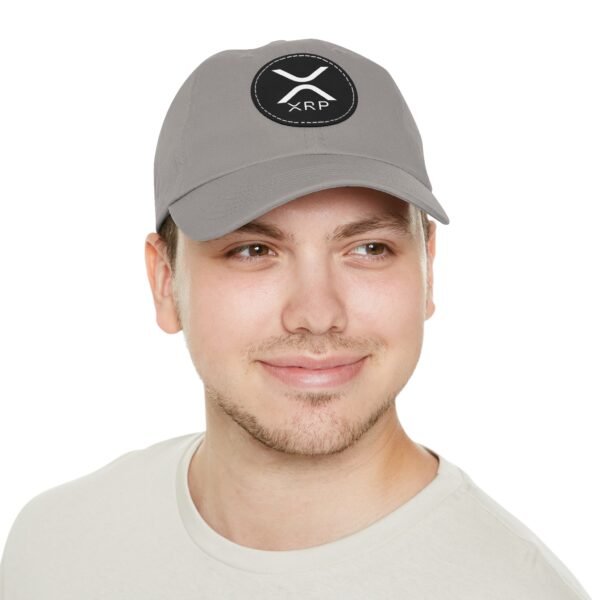 XRP  Hat with Leather Patch | Crypto Lifestyle Cap | Adjustable Cotton Hat - Image 80