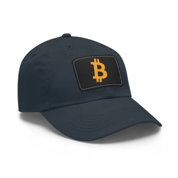 Bitcoin Faux Leather Patch Dad Hat | Cryptocurrency Cap - Image 42