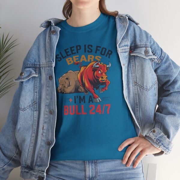 "Sleep Is for Bears, I’m a Bull 24/7" Trader T-Shirt | Bull Market Apparel - Image 58