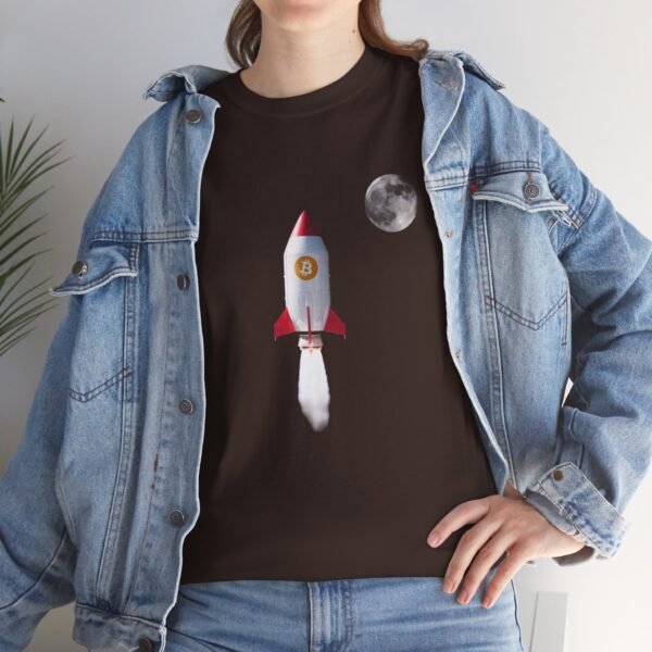 Bitcoin Rocket to the Moon T-Shirt | Cryptocurrency T-Shirt - Image 22
