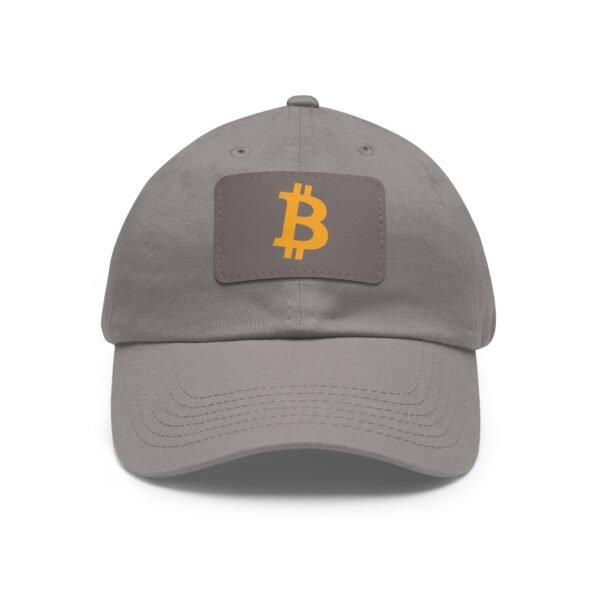 Bitcoin Faux Leather Patch Dad Hat | Cryptocurrency Cap - Image 31