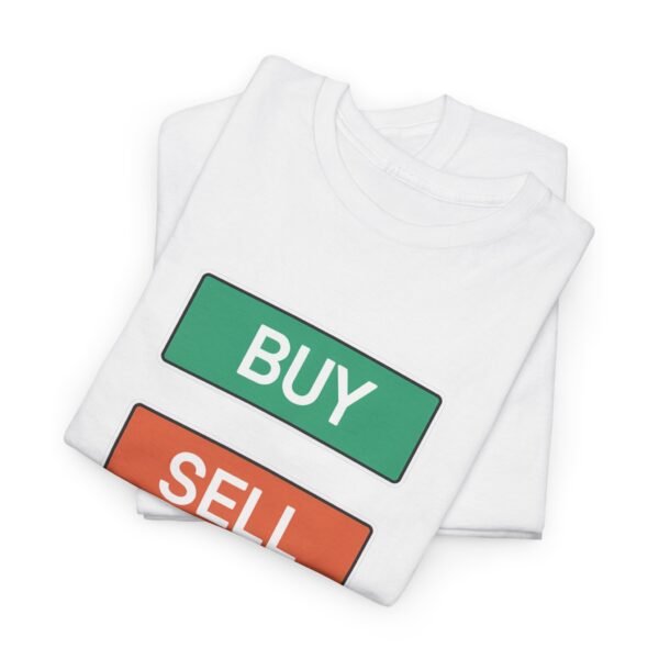 Buy Sell Trading Buttons T-Shirt | Minimalist Trader T-Shirt - Image 8