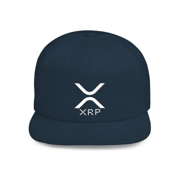 XRP Flat Bill Snapback | Crypto Lifestyle Cap | Adjustable Streetwear Hat - Image 25
