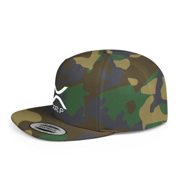 XRP Flat Bill Snapback | Crypto Lifestyle Cap | Adjustable Streetwear Hat - Image 15