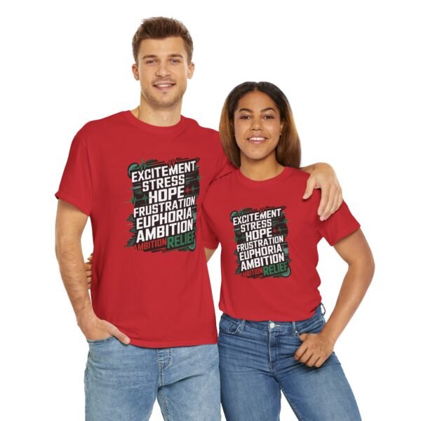 Trading Emotions T-Shirt | Unisex Trader Tee | Market Psychology Graphic Design - Image 17