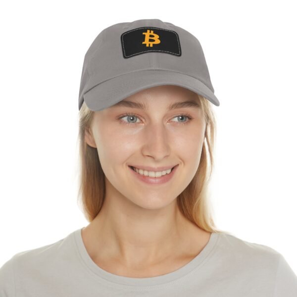 Bitcoin Faux Leather Patch Dad Hat | Cryptocurrency Cap - Image 29