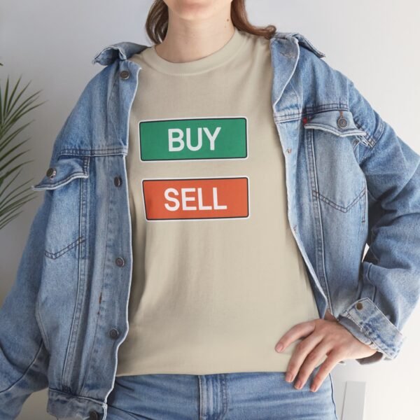 Buy Sell Trading Buttons T-Shirt | Minimalist Trader T-Shirt - Image 22