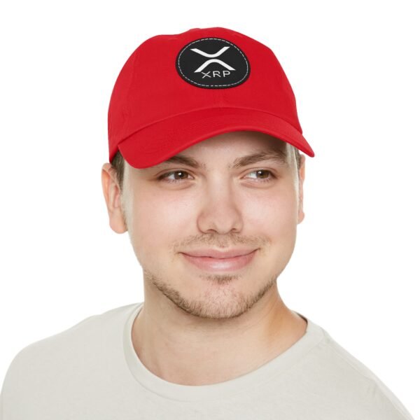 XRP  Hat with Leather Patch | Crypto Lifestyle Cap | Adjustable Cotton Hat - Image 25