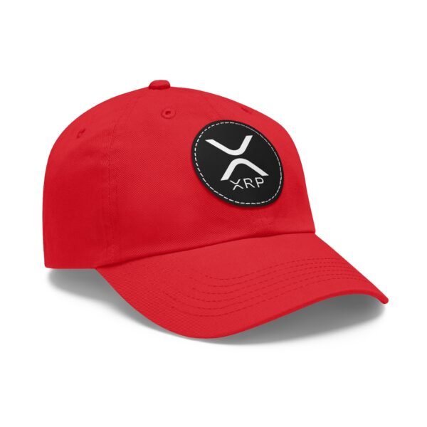 XRP  Hat with Leather Patch | Crypto Lifestyle Cap | Adjustable Cotton Hat - Image 22