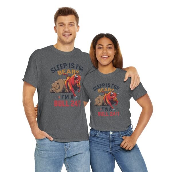"Sleep Is for Bears, I’m a Bull 24/7" Trader T-Shirt | Bull Market Apparel - Image 47
