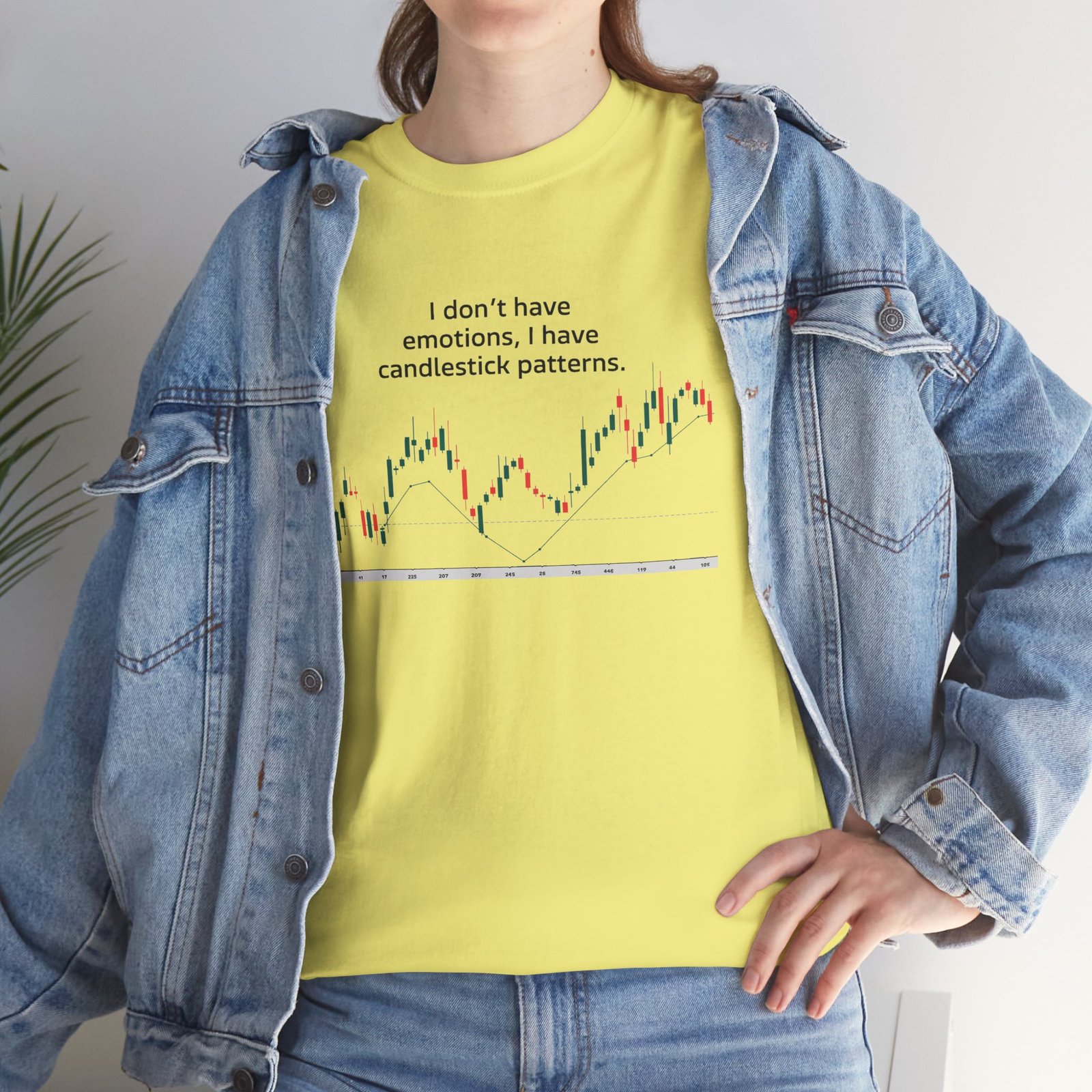"I Don’t Have Emotions, I Have Candlestick Patterns" Trader T-Shirt | Trading T-Shirt - Image 10