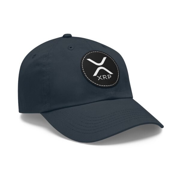XRP  Hat with Leather Patch | Crypto Lifestyle Cap | Adjustable Cotton Hat - Image 47