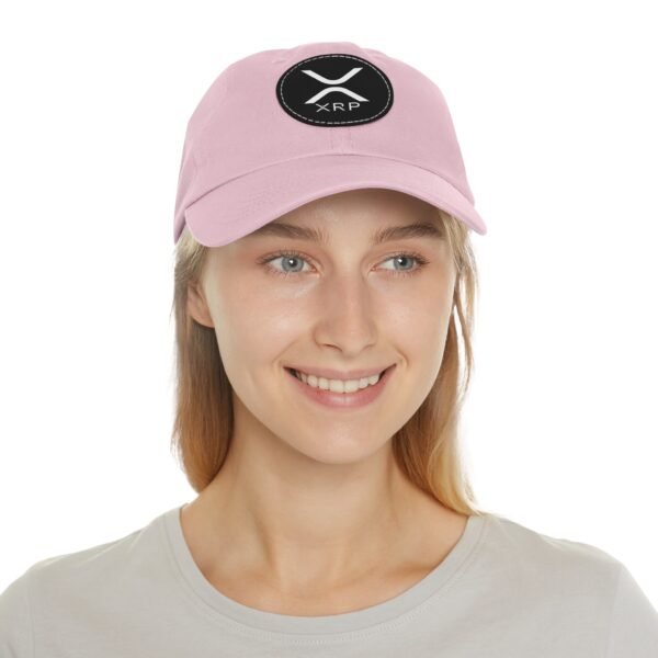 XRP  Hat with Leather Patch | Crypto Lifestyle Cap | Adjustable Cotton Hat - Image 64