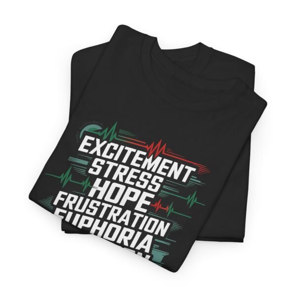Trading Emotions T-Shirt | Unisex Trader Tee | Market Psychology Graphic Design - Image 2