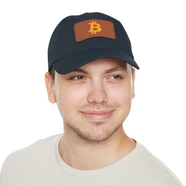 Bitcoin Faux Leather Patch Dad Hat | Cryptocurrency Cap - Image 55