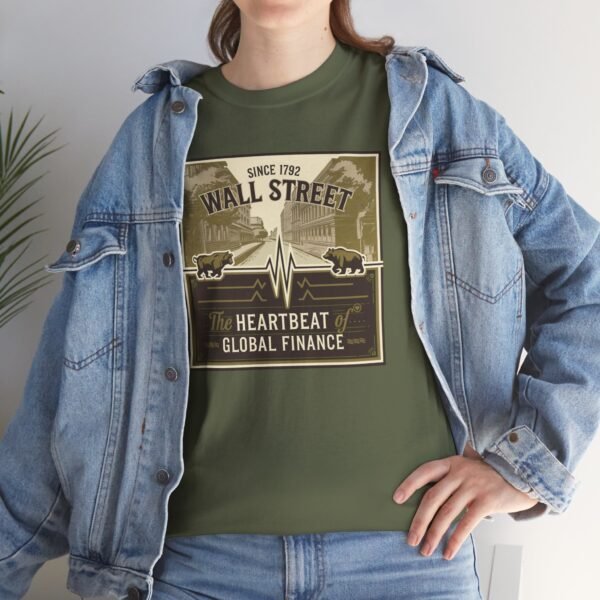 "Wall Street: The Heartbeat of Global Finance" Trader T-Shirt | Trading T-Shirt - Image 70