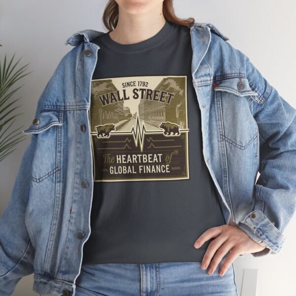 "Wall Street: The Heartbeat of Global Finance" Trader T-Shirt | Trading T-Shirt - Image 52