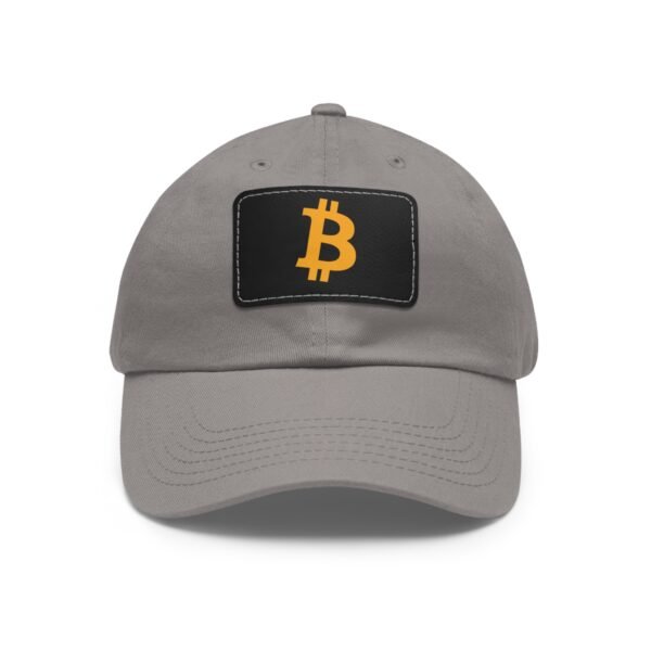 Bitcoin Faux Leather Patch Dad Hat | Cryptocurrency Cap - Image 26