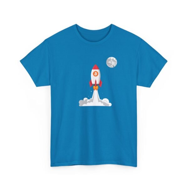 Bitcoin Rocket to the Moon T-Shirt | Crypto Lifestyle Apparel | Space Exploration Design - Image 49