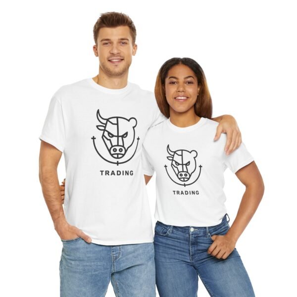 Bull and Bear Trading T-Shirt | Unisex Trader Tee | Minimalist Market Symbol Design - Image 5