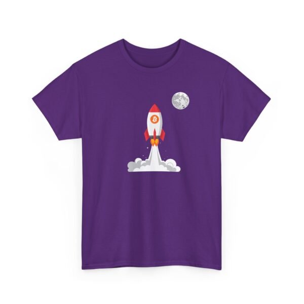 Bitcoin Rocket to the Moon T-Shirt | Crypto Lifestyle Apparel | Space Exploration Design - Image 67
